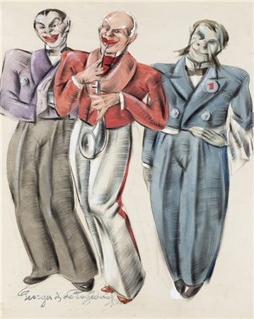 Georges De Pogedaieff Anatolevich "Il musicista" 1936
tecnica mista su carta (cm