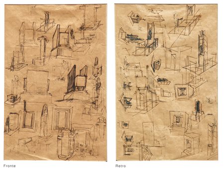 FONTANA  Lucio, Studi per architettura