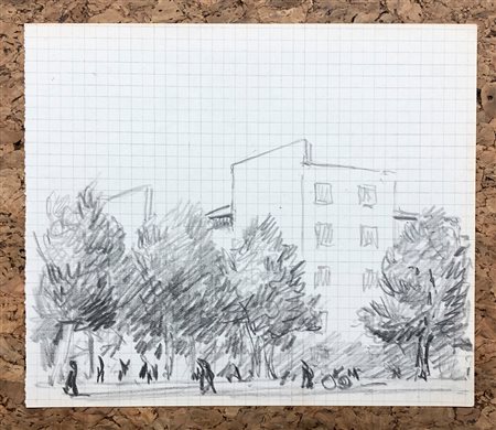 GALILEO CHINI (1873-1956) - Milano: verde nel centro, 1936