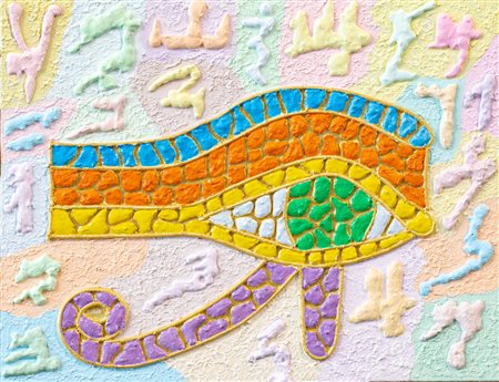 FRANCESCO FASANO (1966) - Prafrasando sull'occhio di Orus e alcuni numeri leratici, 1990