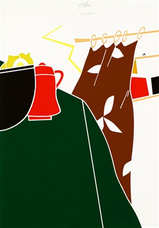EMILIO TADINI (1927-2002) - Natura morta con fulmine, 1981