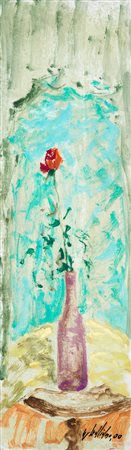 EUGENIO GALIANO (1921) - Rosa rossa, 2000