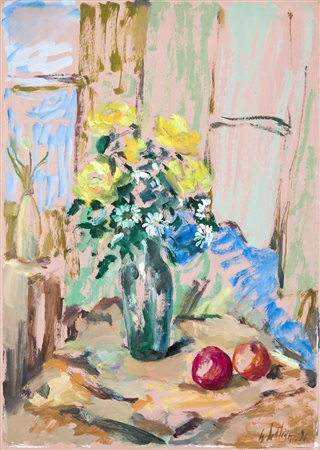 EUGENIO GALIANO (1921) - Rose e mele, 1996