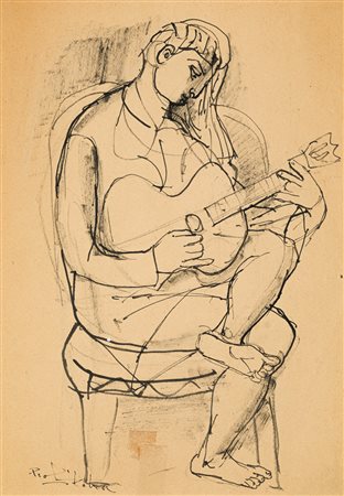 IBRAHIM KODRA (1918-2006) - Senza Titolo