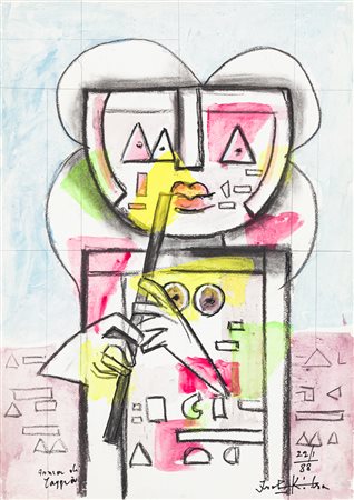 IBRAHIM KODRA (1918-2006) - Senza Titolo, 1988