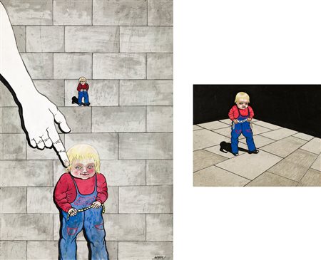 AGENORE FABBRI (1911-1998) - Lotto unico di 2 opere: