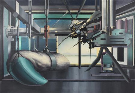 Giuseppe Caccamo SENZA TITOLO olio su tela, cm 70x100