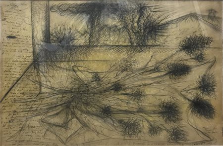 Pietro Bisio I FIORI DI MONASTERO? tecnica mista su carta applicata su...