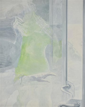 Marco Fidolini PER UN CRISTALLO RATTO N. 2 olio su tela, cm 90x70 sul retro:...