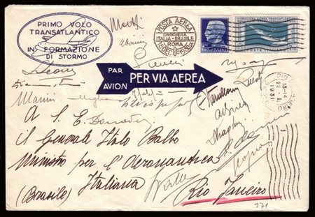REGNO D'ITALIA 1930 (15 dic.)
Posta aerea "Crociera italiana nell'America Latin