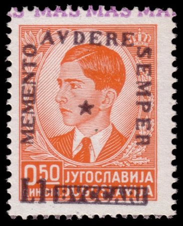 ZONA FIUMANO KUPA
Occupazione italiana 1941
1l./50p. arancio soprastampato "MEM