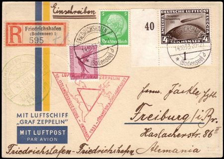 GERMANY
Zeppelin 1933 (oct. 14)
Chicagofahrt. Postcard from Friedrichshafen (ro