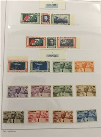 AREA ITALIANA 1890/1945
Lotto formato principalmente da serie complete delle co