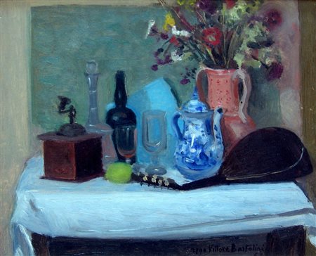 UGO VITTORE BARTOLINI, Natura morta con mandolino, 1969