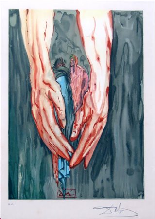 SALVADOR DALÌ, Nelle mani di Anteo