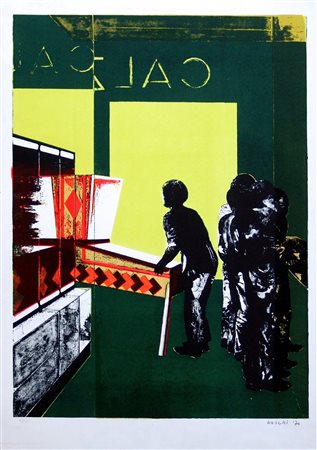 DINO BOSCHI, Nella sala giochi, 1970