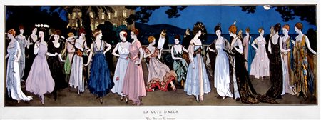 LUDVIK STRIMPL, La Côte d'Azur ou Une fête sur la terrasse, 1915