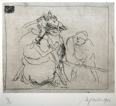 ALFRED HRDLICKA, senza titolo, 1964