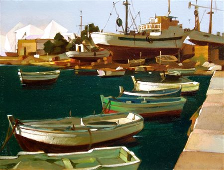 GIOVANNI BATTISTA DE ANDREIS, Barche a Porticello, 1994