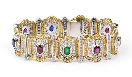 Chaumette, bracciale in oro giallo e bianco