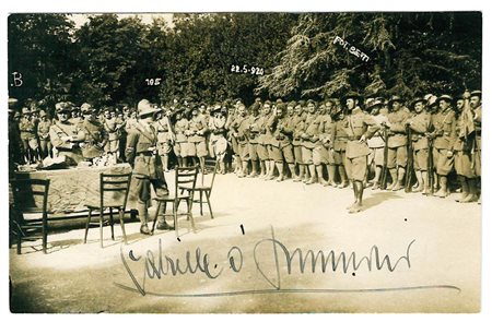 D'Annunzio Gabriele (1863-1938), foto autografata