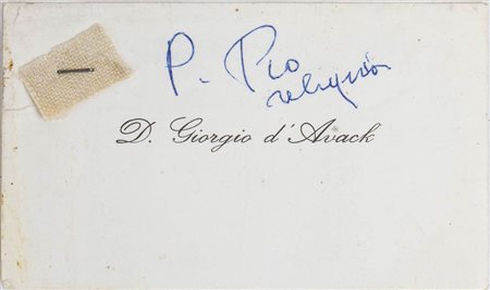 Padre Pio da Pietrelcina  (1887-1968) reliquia