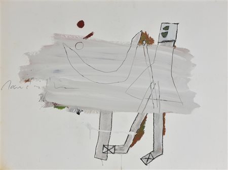 Jean Gaudaire-Thor SENZA TITOLO tecnica mista su cartoncino, cm 58x76 firma e...