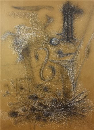 Pietro Bisio FIORI DI MONASTERO... tecnica mista su carta applicata su...