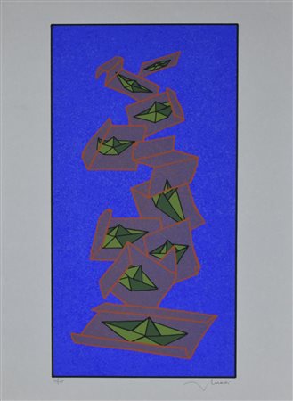 Francesco Casorati SENZA TITOLO serigrafia su carta, cm 70x50; es. 99/125 firma