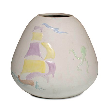 Manifattura Francese, vaso in ceramica