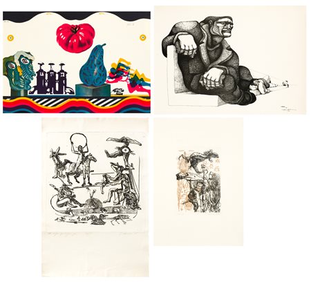 AUTORI VARI - Lotto unico di 4 opere