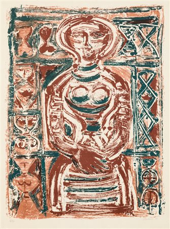 MASSIMO CAMPIGLI (1895-1971) - Senza Titolo (Donna alla finestra), 1959