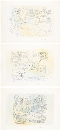 TONO ZANCANARO (1906-1985) - Lotto unico composto da 3 litografie