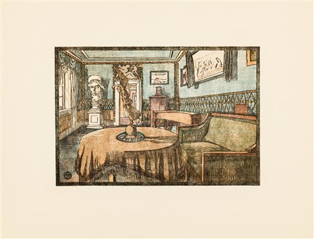 MARGARETE GEIBEL (1876-1955) - Junozimmer im Goethehaus, circa 1916