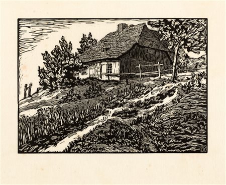 RICHARD GRIMM-SACHSENBERG (1873-1952) - Haus am Aschberg, 1917