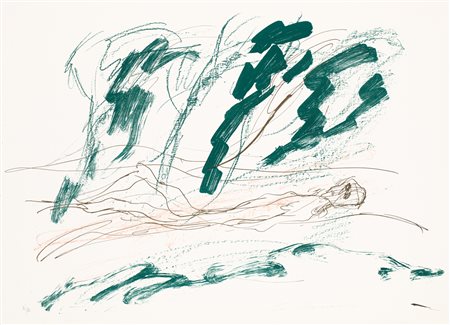 ERNESTO TRECCANI (1920-2009) - Senza Titolo (figura distesa)