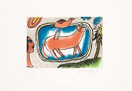 GUILLAUME CORNEILLE (1922-2010) - Senza Titolo, 1999