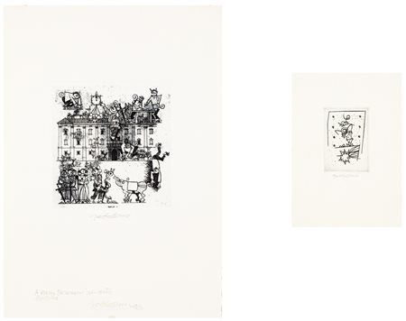 MARIANO FRACALOSSI (1923-2004) - Lotto unico di 2 incisioni: