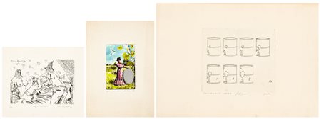 AUTORI VARI (HAMLET, NOVAK, FASSIO) - Lotto unico di 3 opere grafiche