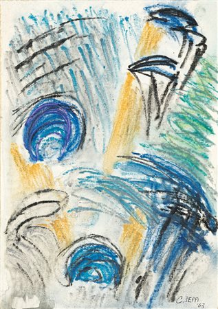 CESARINA SEPPI (1919-2006) - Rocce a Primavera, 1963