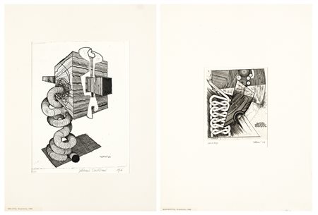 VALERIANO TRUBBIANI (1937) - Lotto unico di 2 acqueforti