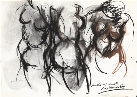 AUGUSTO MURER (1922-1985) - Studio di nudo, 1968