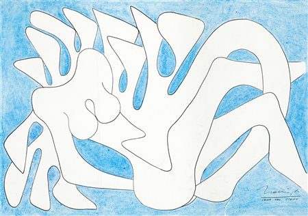 CLAUDIO TREVI (1928-1987) - Leda col cigno, 1974