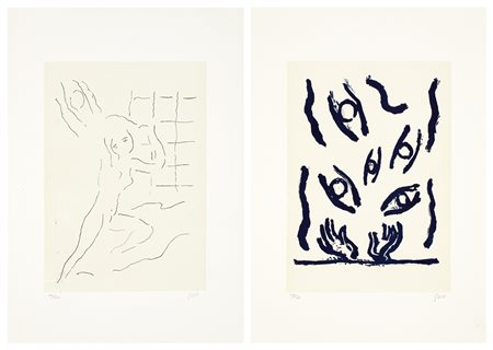 VIRGILIO GUIDI (1891-1984) - Lotto unico di 2 litografie