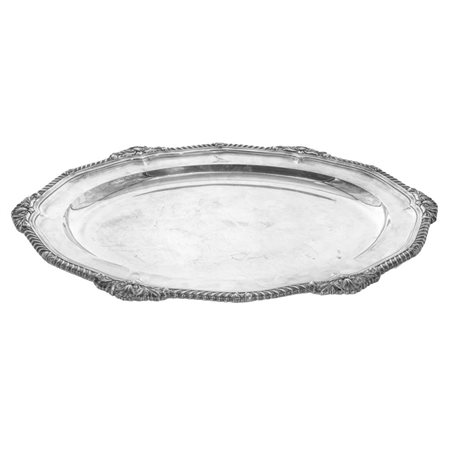Vassoio ovale in argento