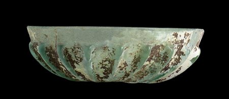 ROMAN GLASS RIBBED BOWL
1st -3rd century AD
