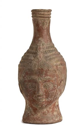 AFRICAN RED SLIP FLASK
Workshop of Navigius,  270 - 320 AD
