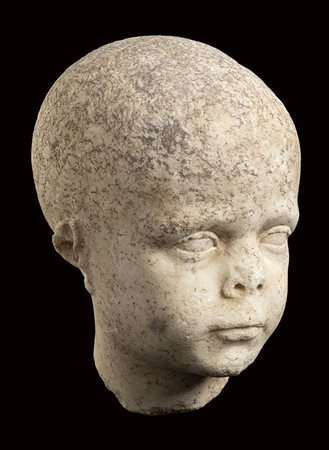 ROMAN MARBLE PORTRAIT OF A CHILD
1st century BC - 1st century AD
