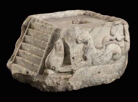 ROMAN MARBLE MODEL OF A TEMPLE PODIUM
1st - 2nd century AD
