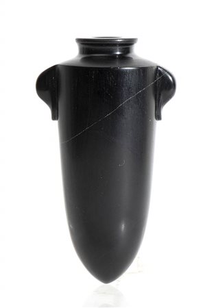 EGYPTIAN OBSIDIAN TORPEDO FLASK
Third Intermediate Period, 22nd - 23rd dynasty, ca. 9th - 8th century BC
